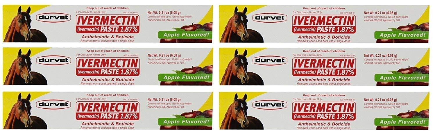 Ivermectin Paste Dewormer - 6.08g dose @ 1.87% Apple Flavor