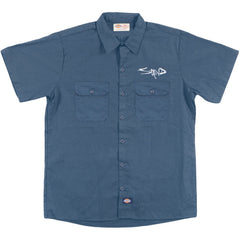 Staind Logo Navy Work Shirt Front