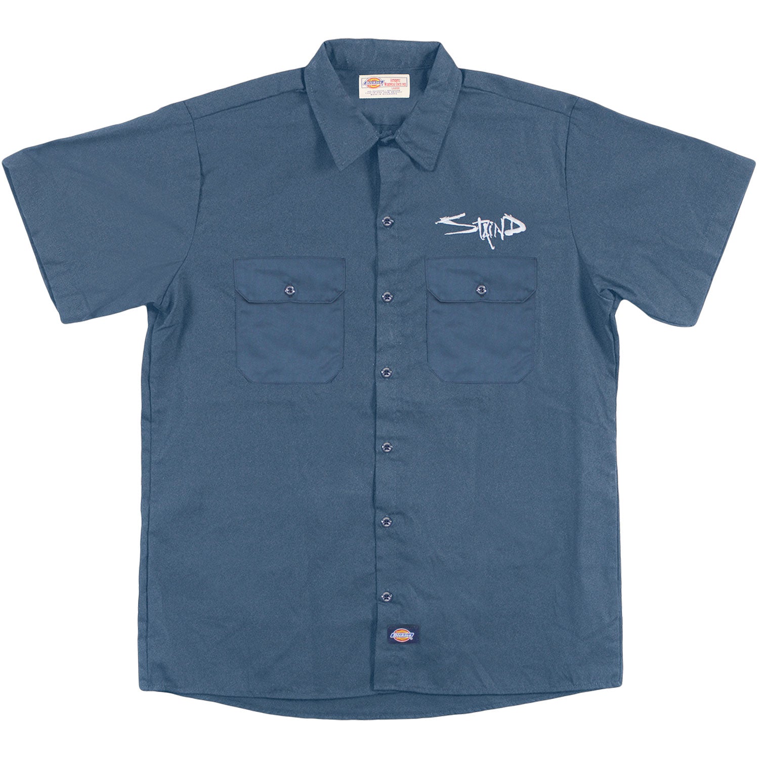 Staind Logo Navy Work Shirt Front